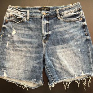 Plus Size Hailey High Rise Mid Thigh Shorts By Judy Blue